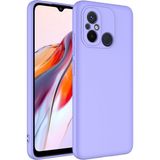 Adige Xiaomi Redmi 12C Kılıf Lansman Içi Kadife Silikon - Lila