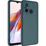 Adige Xiaomi Redmi 12C Kılıf Lansman Içi Kadife Silikon - Yeşil