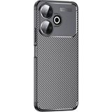 Adige Xiaomi Redmi 13 4g Kılıf Negro Karbon Desen Silikon - Siyah