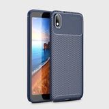 Adige Xiaomi Redmi 7A Kılıf Negro Karbon Desen Silikon - Lacivert