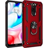 Adige Xiaomi Redmi 8 Kırmızı Vega Yüzüklü Standlı Darbe Korumalı Kılıf