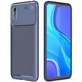 Adige Xiaomi Redmi 9A Kılıf Negro Karbon Desen Silikon - Lacivert