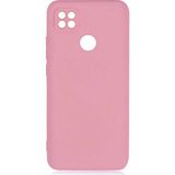 Adige Xiaomi Redmi 9c Kılıf Lansman Içi Kadife Silikon - Pembe