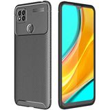 Adige Xiaomi Redmi 9c Kılıf Negro Karbon Desen Silikon - Siyah