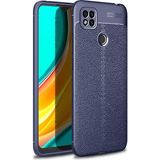 Adige Xiaomi Redmi 9c Kılıf Niss Deri Görünümlü Silikon - Lacivert