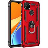 Adige Xiaomi Redmi 9C Kırmızı Vega Yüzüklü Standlı Darbe Korumalı Kılıf