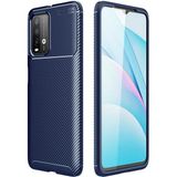 Adige Xiaomi Redmi 9t Kılıf Negro Karbon Desen Silikon - Lacivert