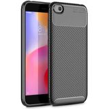 Adige Xiaomi Redmi Go Kılıf Negro Karbon Desen Silikon - Siyah