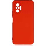 Adige Xiaomi Redmi Note 10 Pro Kılıf Lansman Içi Kadife Silikon - Kırmızı