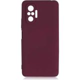 Adige Xiaomi Redmi Note 10 Pro Kılıf Lansman Içi Kadife Silikon - Mürdüm