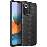 Adige Xiaomi Redmi Note 10 Pro Kılıf Niss Deri Görünümlü Silikon - Siyah