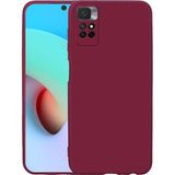 Adige Xiaomi Redmi Note 11 Pro Plus 5g Kılıf Lansman Içi Kadife Silikon - Mürdüm