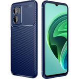 Adige Xiaomi Redmi Note 11E Kılıf Negro Karbon Desen Silikon - Lacivert