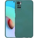 Adige Xiaomi Redmi Note 11S Kılıf Lansman Içi Kadife Silikon - Yeşil