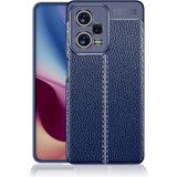 Adige Xiaomi Redmi Note 12 5g Kılıf Niss Deri Görünümlü Silikon - Lacivert