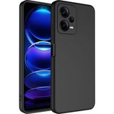 Adige Xiaomi Redmi Note 12 Pro 5g Kılıf Lansman Içi Kadife Silikon - Siyah
