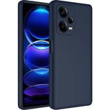 Adige Xiaomi Redmi Note 12 Pro Plus 5g Kılıf Lansman Içi Kadife Silikon - Lacivert