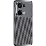 Adige Xiaomi Redmi Note 13 4g Kılıf Negro Karbon Desen Silikon - Siyah