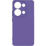 Adige Xiaomi Redmi Note 13 Pro 4g Kılıf Biye Silikon + Ekran Koruyucu - Lila