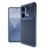 Adige Xiaomi Redmi Note 13 Pro 4g Kılıf Negro Karbon Desen Silikon - Lacivert