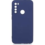 Adige Xiaomi Redmi Note 8 Kılıf Lansman Içi Kadife Silikon - Lacivert