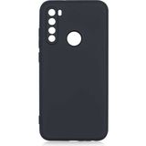 Adige Xiaomi Redmi Note 8 Kılıf Lansman Içi Kadife Silikon - Siyah