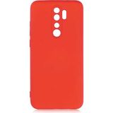 Adige Xiaomi Redmi Note 8 Pro Kılıf Lansman Içi Kadife Silikon - Kırmızı