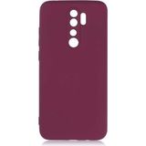 Adige Xiaomi Redmi Note 8 Pro Kılıf Lansman Içi Kadife Silikon - Mürdüm