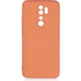 Adige Xiaomi Redmi Note 8 Pro Kılıf Lansman Içi Kadife Silikon - Turuncu