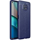 Adige Xiaomi Redmi Note 9 5g Kılıf Niss Deri Görünümlü Silikon - Lacivert