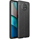Adige Xiaomi Redmi Note 9 5g Kılıf Niss Deri Görünümlü Silikon - Siyah