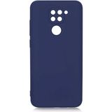 Adige Xiaomi Redmi Note 9 Kılıf Lansman Içi Kadife Silikon - Lacivert