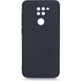 Adige Xiaomi Redmi Note 9 Kılıf Lansman Içi Kadife Silikon - Siyah