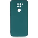 Adige Xiaomi Redmi Note 9 Kılıf Lansman Içi Kadife Silikon - Yeşil