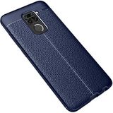 Adige Xiaomi Redmi Note 9 Kılıf Niss Deri Görünümlü Silikon - Lacivert