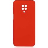 Adige Xiaomi Redmi Note 9 Pro Kılıf Lansman Içi Kadife Silikon - Kırmızı