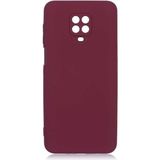 Adige Xiaomi Redmi Note 9 Pro Kılıf Lansman Içi Kadife Silikon - Mürdüm
