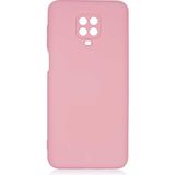 Adige Xiaomi Redmi Note 9s Kılıf Lansman Içi Kadife Silikon - Pembe