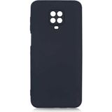Adige Xiaomi Redmi Note 9s Kılıf Lansman Içi Kadife Silikon - Siyah