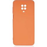 Adige Xiaomi Redmi Note 9s Kılıf Lansman Içi Kadife Silikon - Turuncu