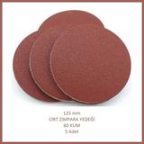 Adilon 125 mm Cırt Zımpara Yedeği, 60 Kum (5 Adet)