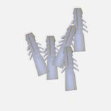 Adilon 6mm Plastık Dokme Dübel Beyaz