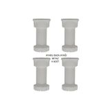 Adilon Ayarlanabilir Plastik Baza Ayağı 10-15 Cm, Beyaz, Çok Amaçlı Dolap Ayağı (4 Adet)