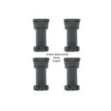 Adilon Ayarlanabilir Plastik Baza Ayağı 10-15 Cm, Siyah, Çok Amaçlı Dolap Ayağı (4 Adet)