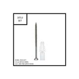 Adilon Dübel-Vida Seti, Beyaz Dübel 12 mm, 6,0x100 YHB Sunta Vidası, 10 Adet