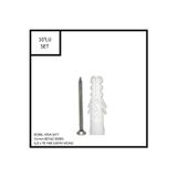 Adilon Dübel-Vida Seti, Beyaz Dübel 14 Mm, 6,0X70 Yhb Sunta Vidası, 10 Adet