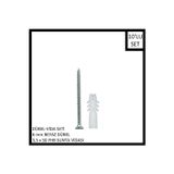 Adilon Dübel-Vida Seti, Beyaz Dübel 6 Mm, 3,5X50 Yhb Sunta Vidası, 10 Adet