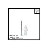 Adilon Dübel-Vida Seti, Beyaz Dübel 7 mm, 3,5x45 YHB Sunta Vidası, 10 Adet