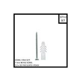 Adilon Dübel-Vida Seti, Beyaz Dübel 7 mm, 3,5x50 YHB Sunta Vidası, 10 Adet