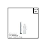 Adilon Dübel-Vida Seti, Beyaz Dübel 7 mm, 4,0x40 YHB Sunta Vidası, 10 Adet